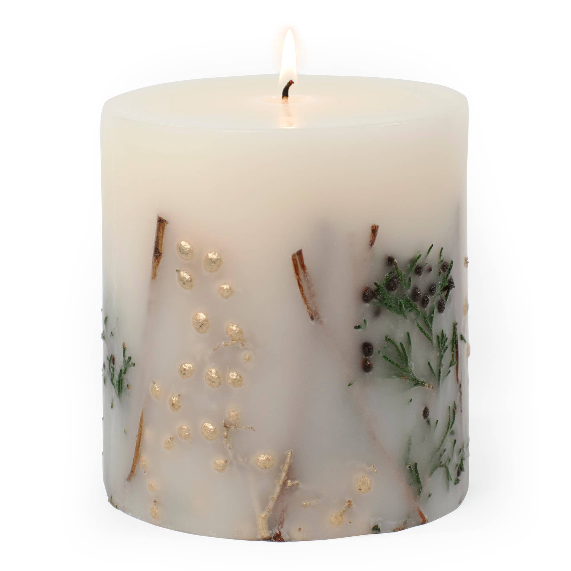Evergreen Pine Botanical Pillar Candle