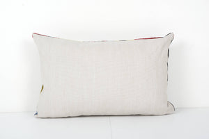 Ikat Colorful Pillow Cover - Handloom Silk Pastel Velvet
