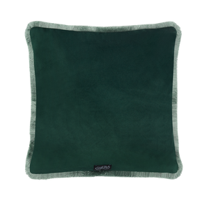 Lost World Luxury Velvet Cushion: Teal