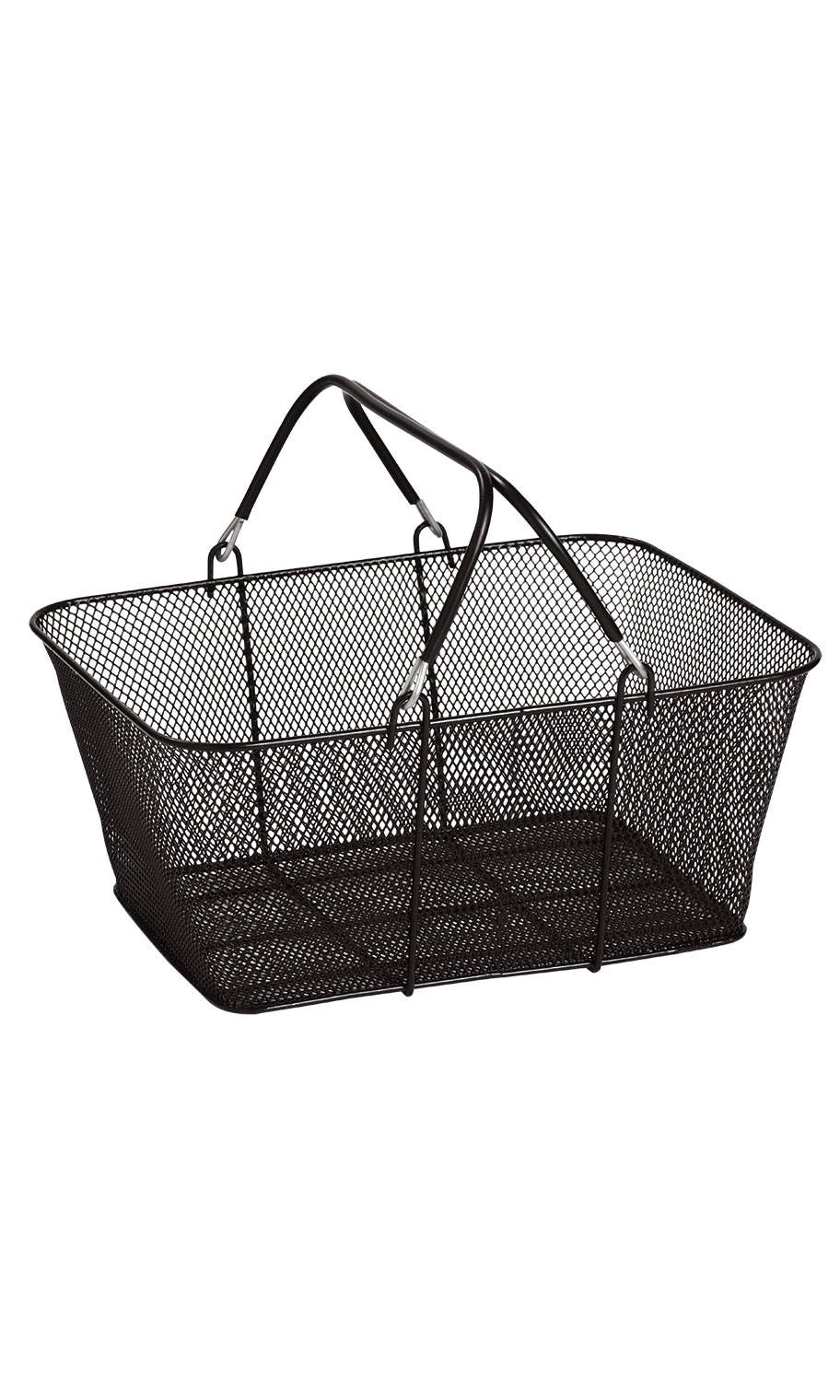 Black Metal Shopping Basket