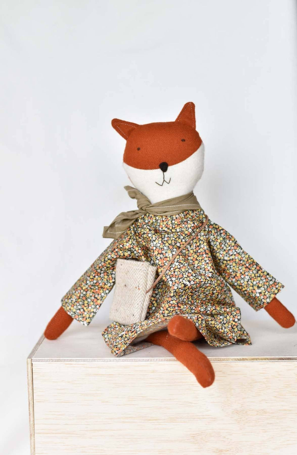 Florette The Fox Doll, Vintage Floral Day Dress