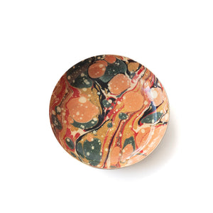 Round Enamel Tray, Marbled