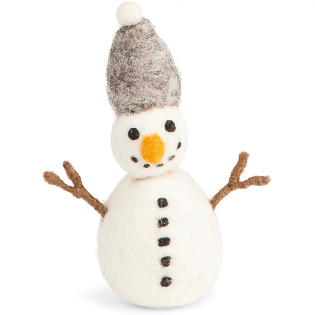 Snowman With Grey Hat
