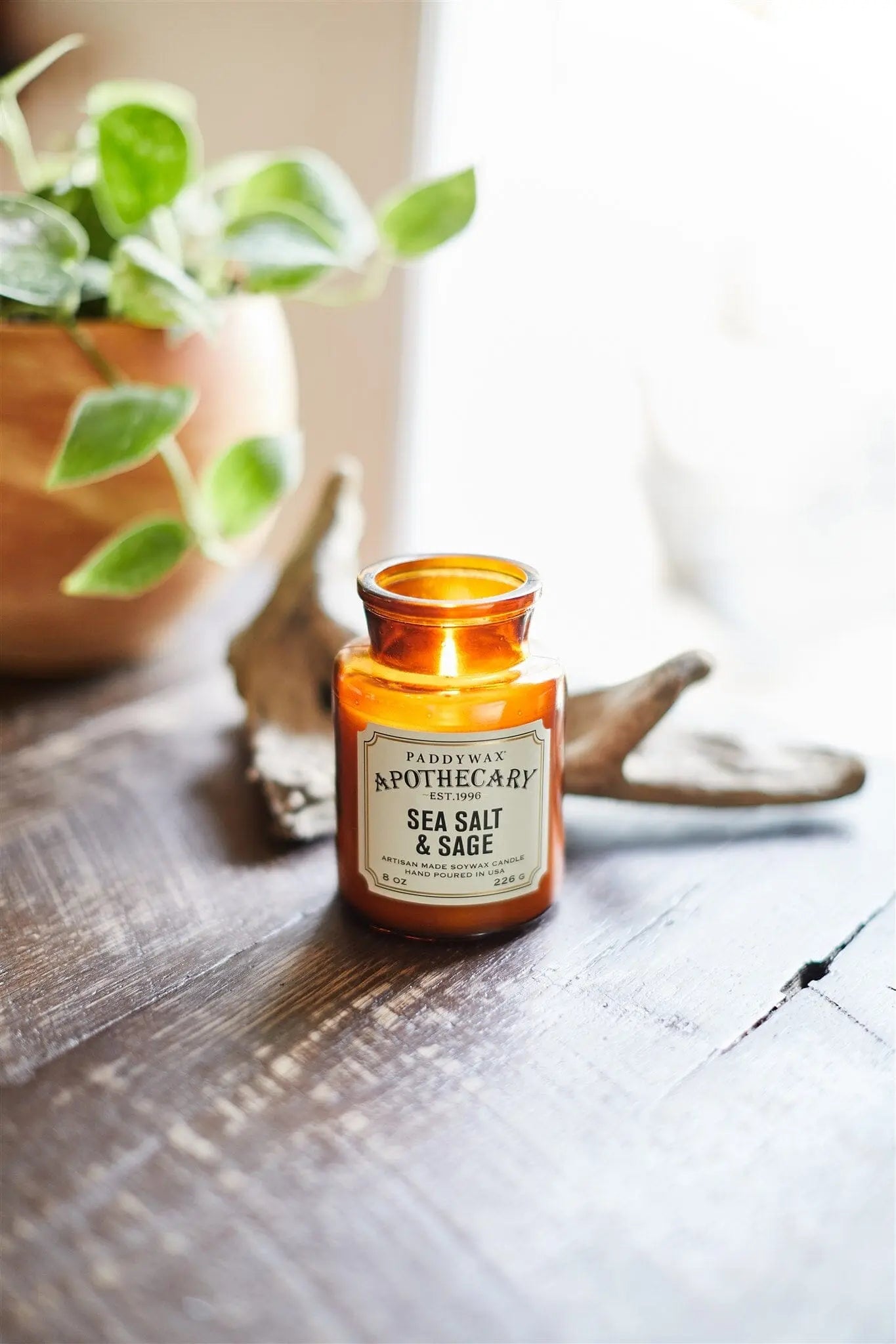 Sea Salt + Sage Apothecary Candle