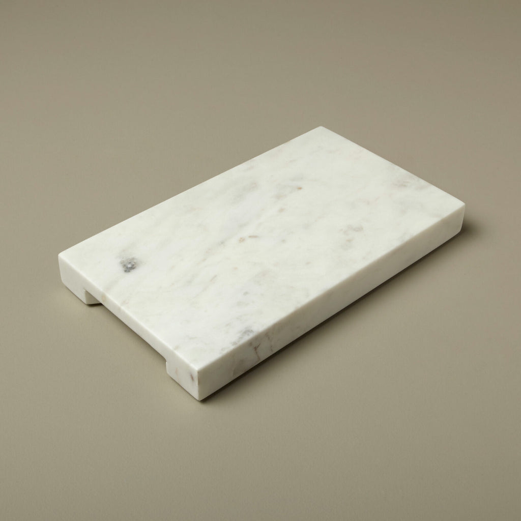 White Marble Cheese Board, Grooves