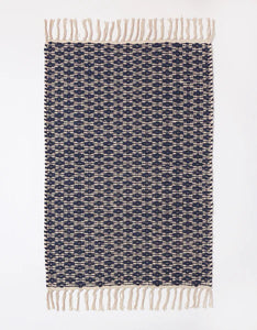 Beach House Floral Rug, Navy