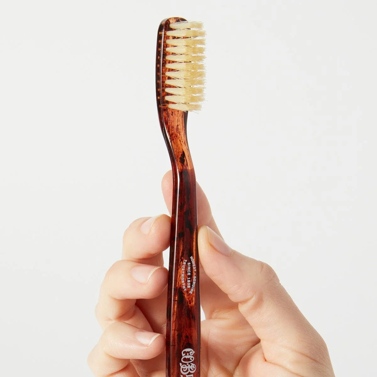 Natural Bristle Toothbrush, Tortoise Soft
