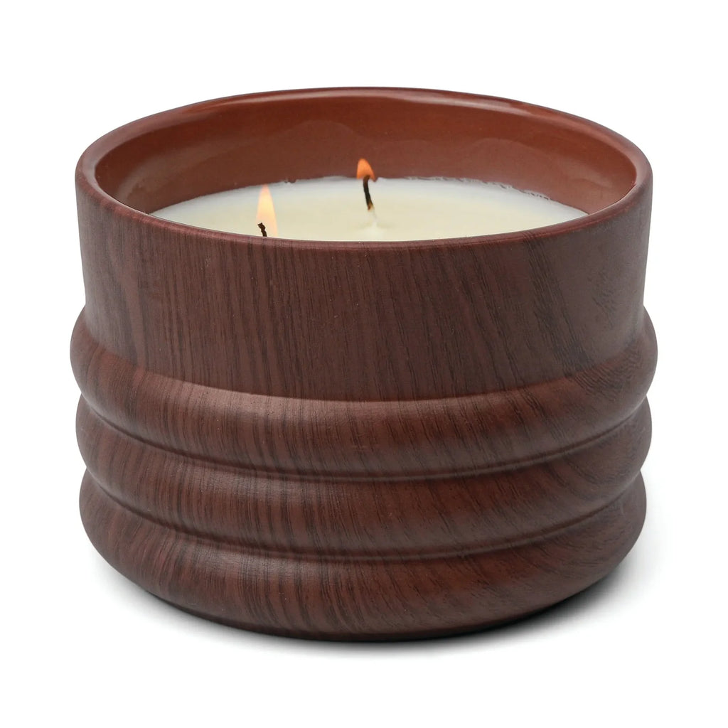 Bergamot + Mahogany Grain Candle