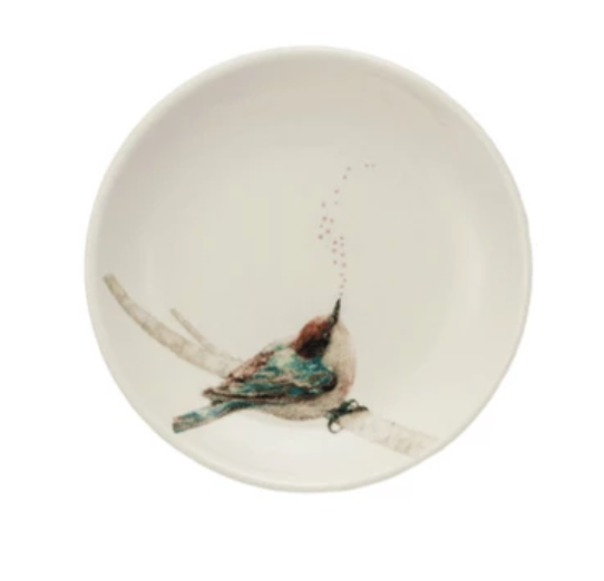Birds On Branch Dish