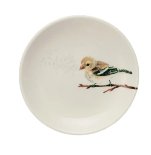 Birds On Branch Dish