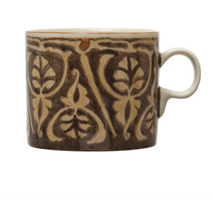 Hand-Painted Stoneware Mug