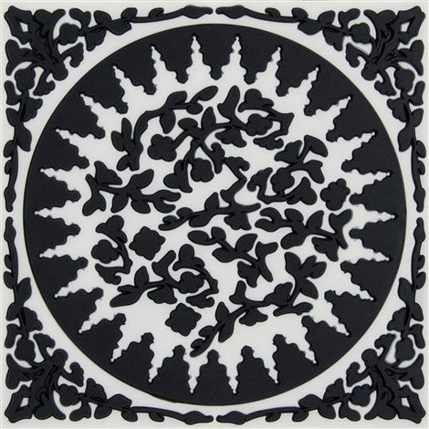 Mosaic Black + White Trivet