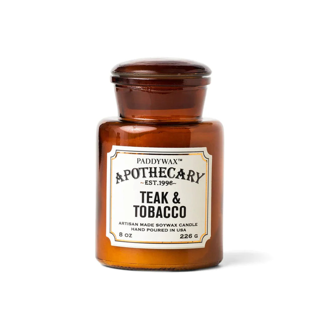 Teak + Tobacco Apothecary Candle