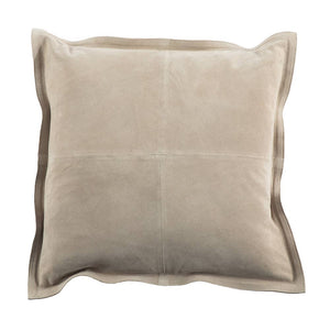 Suede Leather Pillow Square
