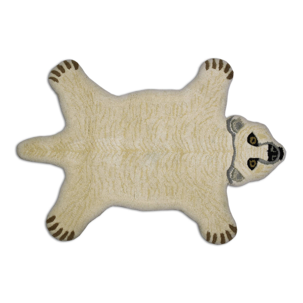 Polar Bear Animal Rug, 2 x 3