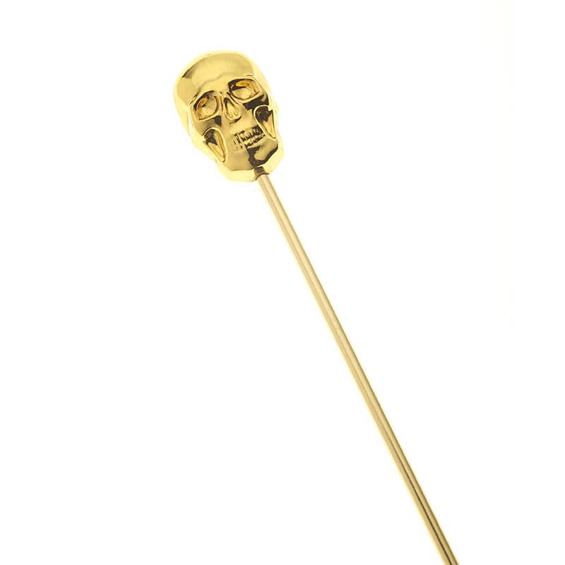 Skull Cocktail Picks, Gold