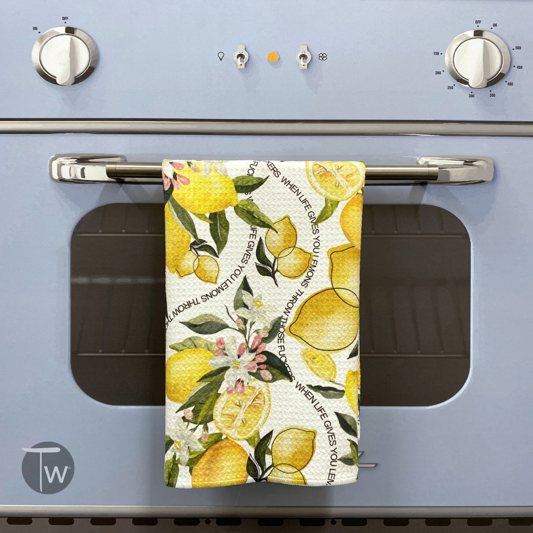 When Life Gives You Lemons Tea towel