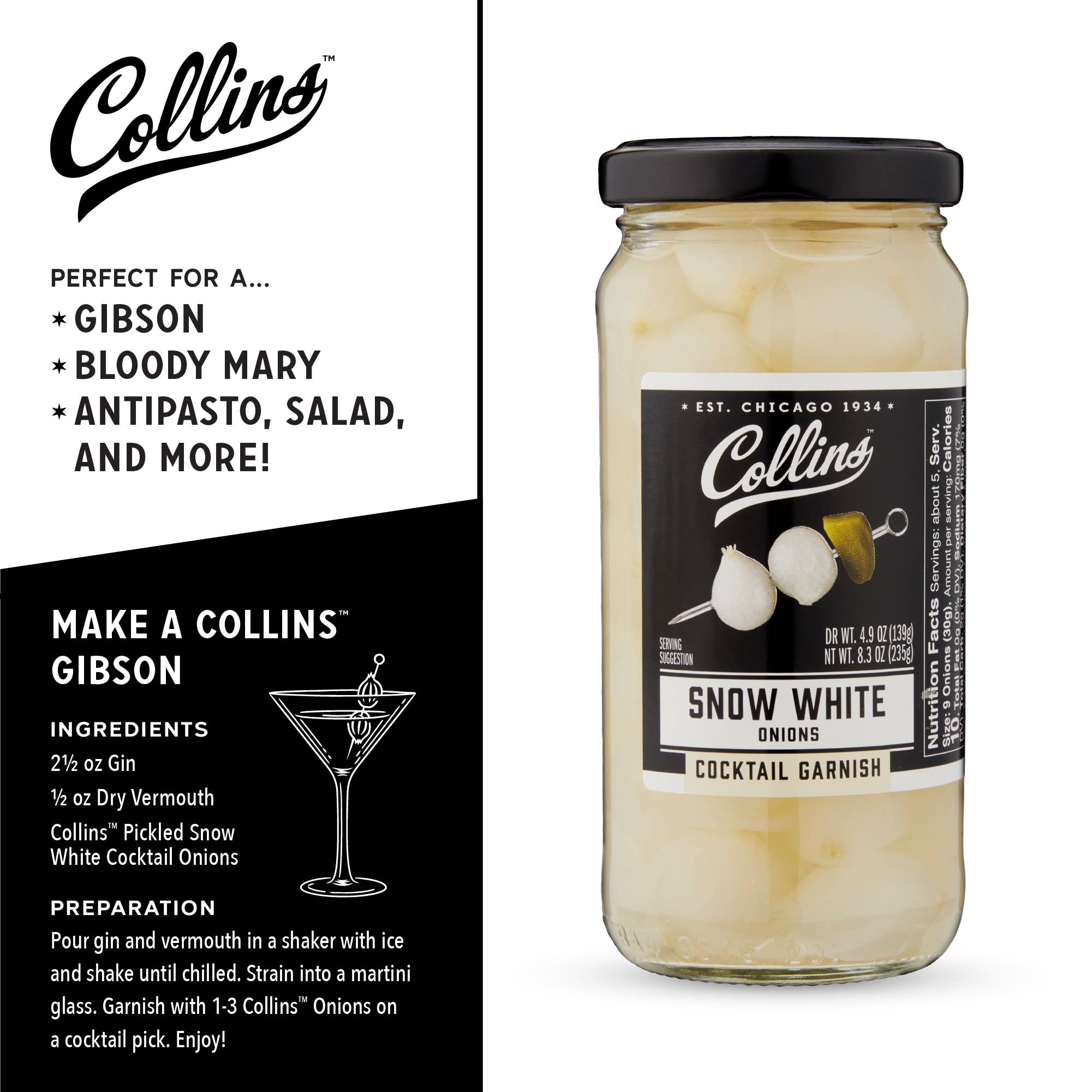 Pickled Snow White Cocktail Onions