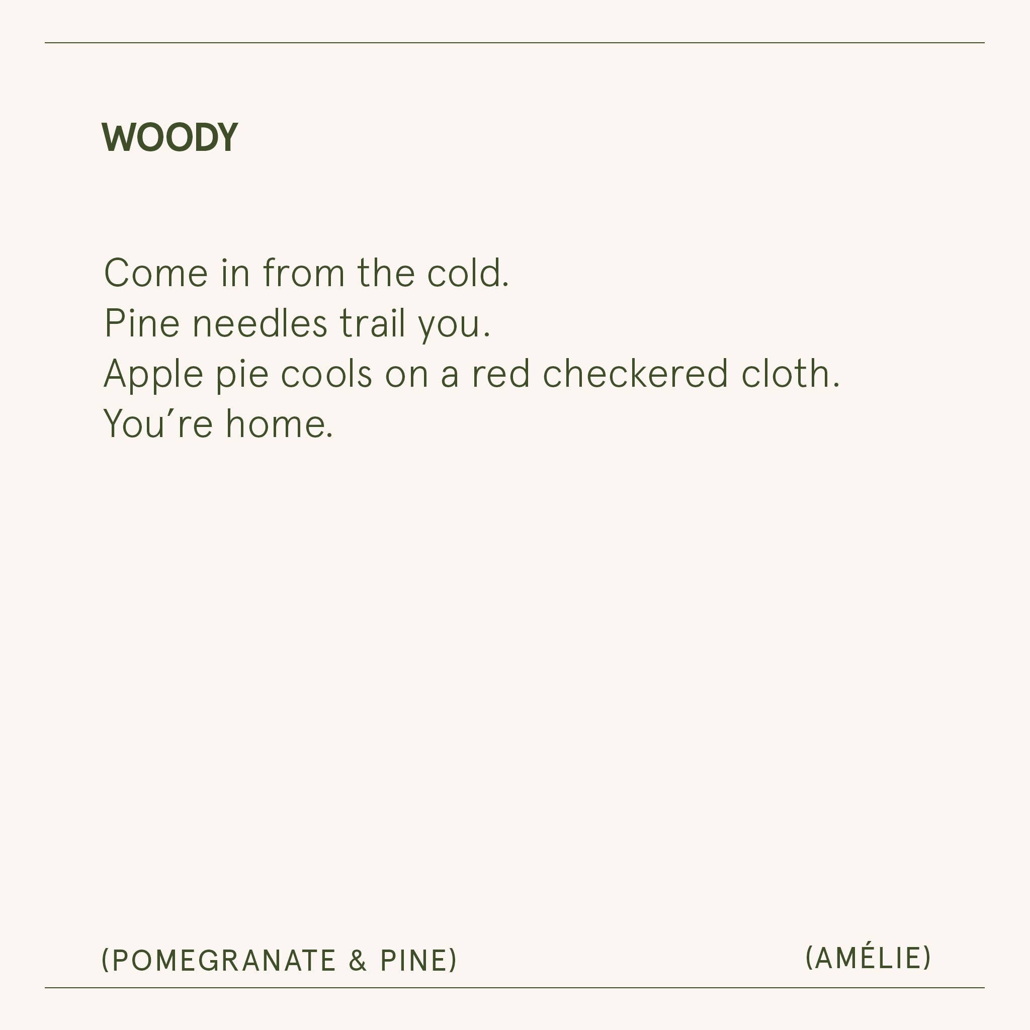 Pomegranate & Pine Candle