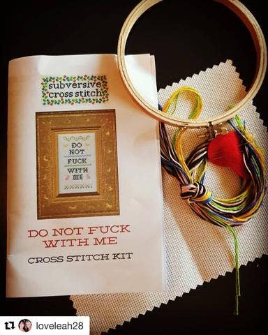 Do Not Fuck With Me Cross Stitch Kit