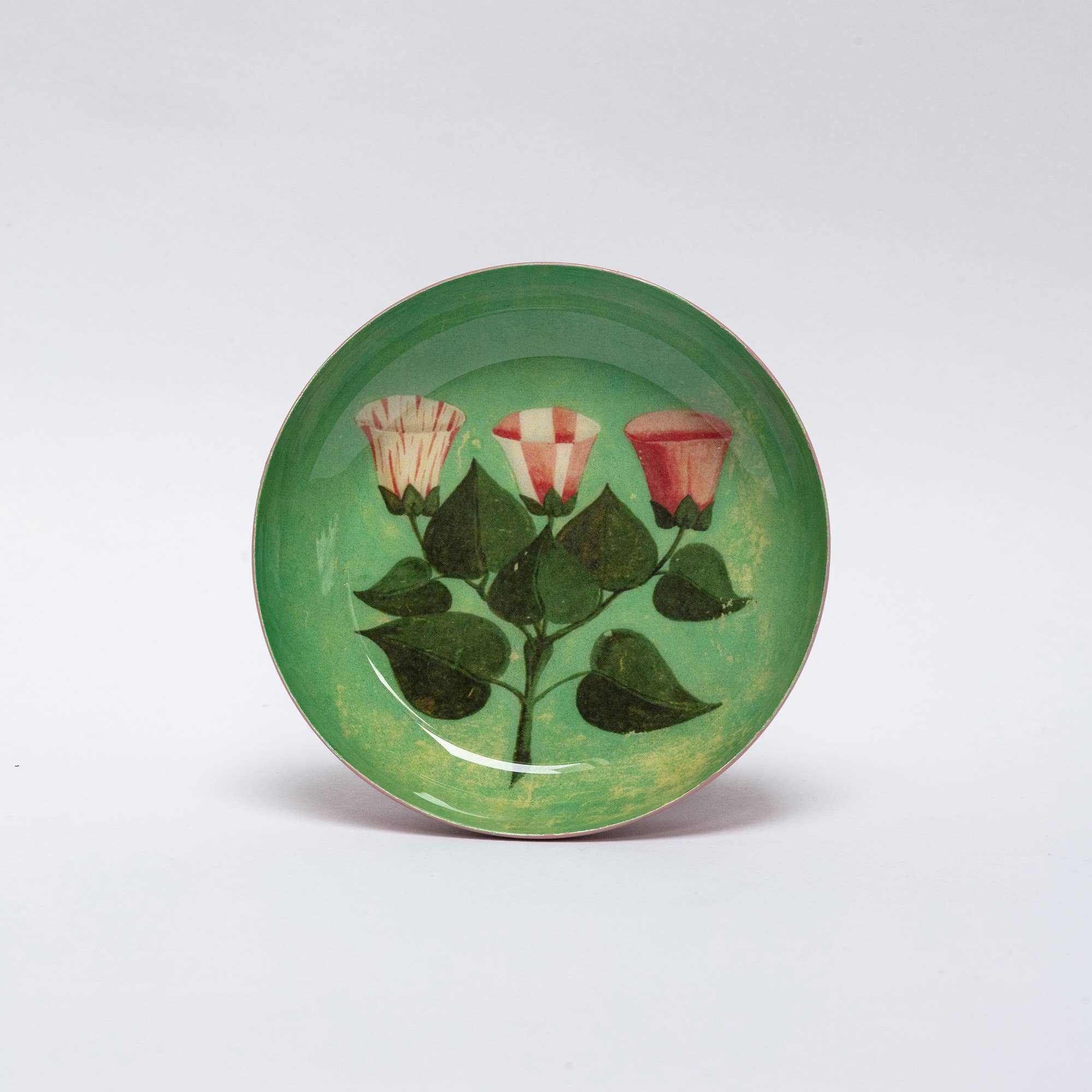 Round Enamel Tray, Festival of Flowers