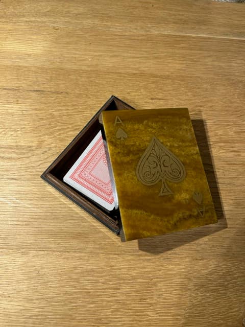 Brown Playing Cards Box