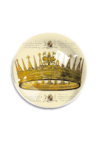 Vintage Crown Crystal Dome Paperweight