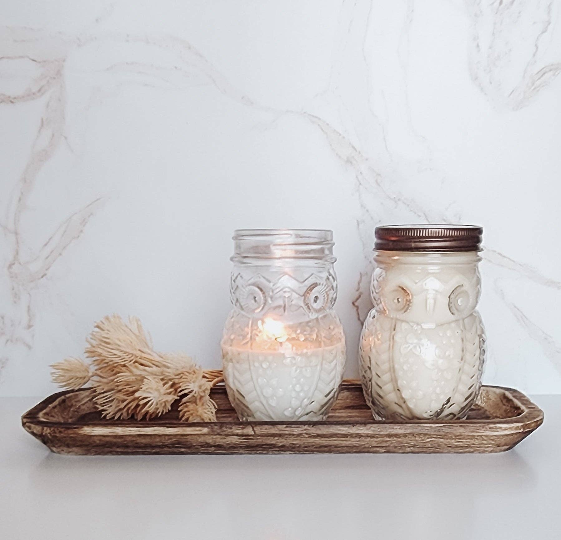 Dragon's Blood Owl Candle