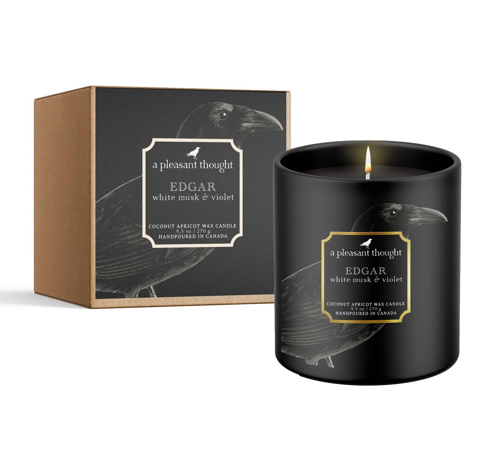 EDGAR | WHITE MUSK & VIOLET | RAVEN CANDLE