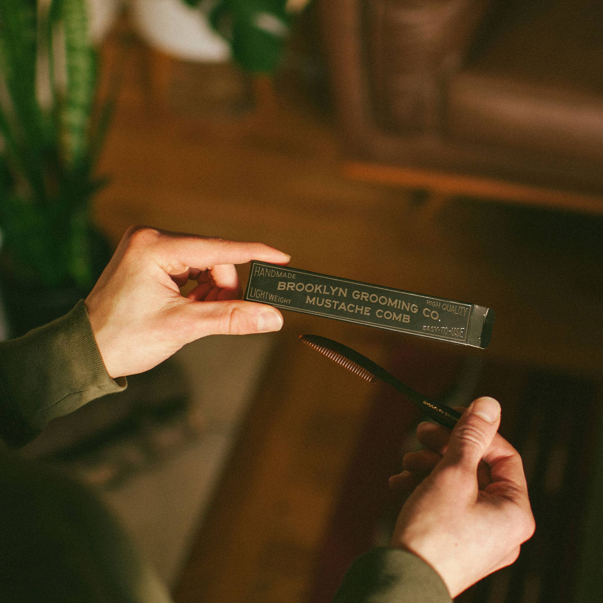 Plastic Free Mustache Comb