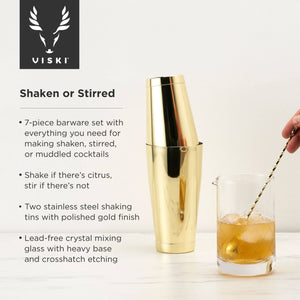 Gold 7- Piece Bar Essentials Set