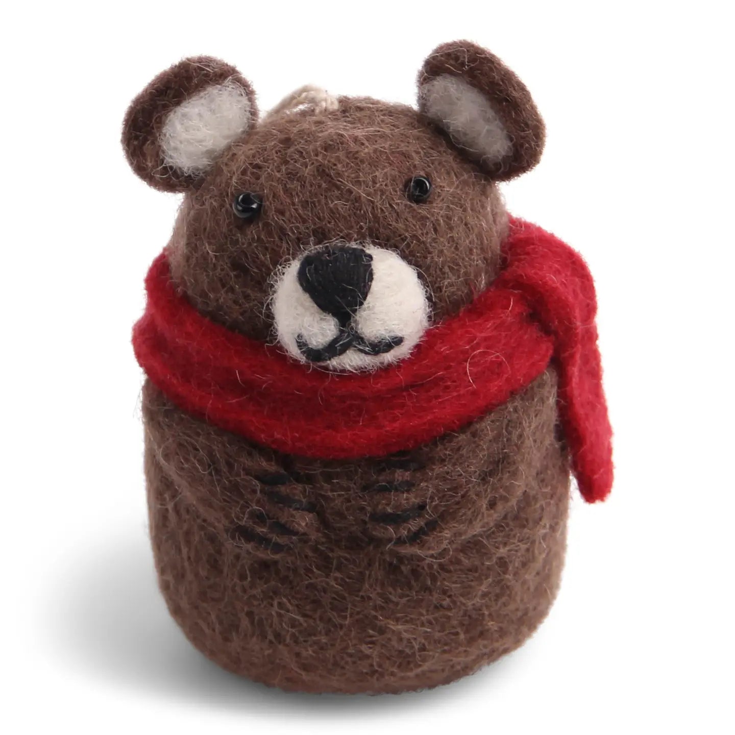 Brown Bear With Scarf