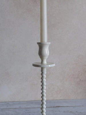 Corkscrew Taper Holder Off White Small