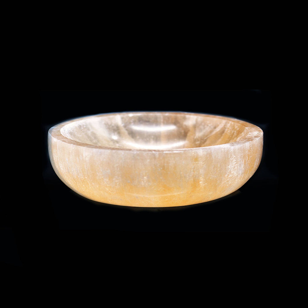 Orange Selenite Smudge Bowl
