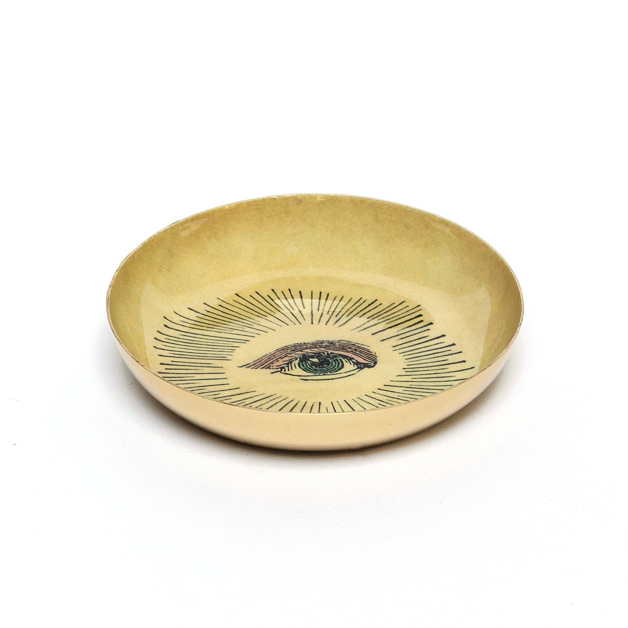 Round Enamel Tray, Eye