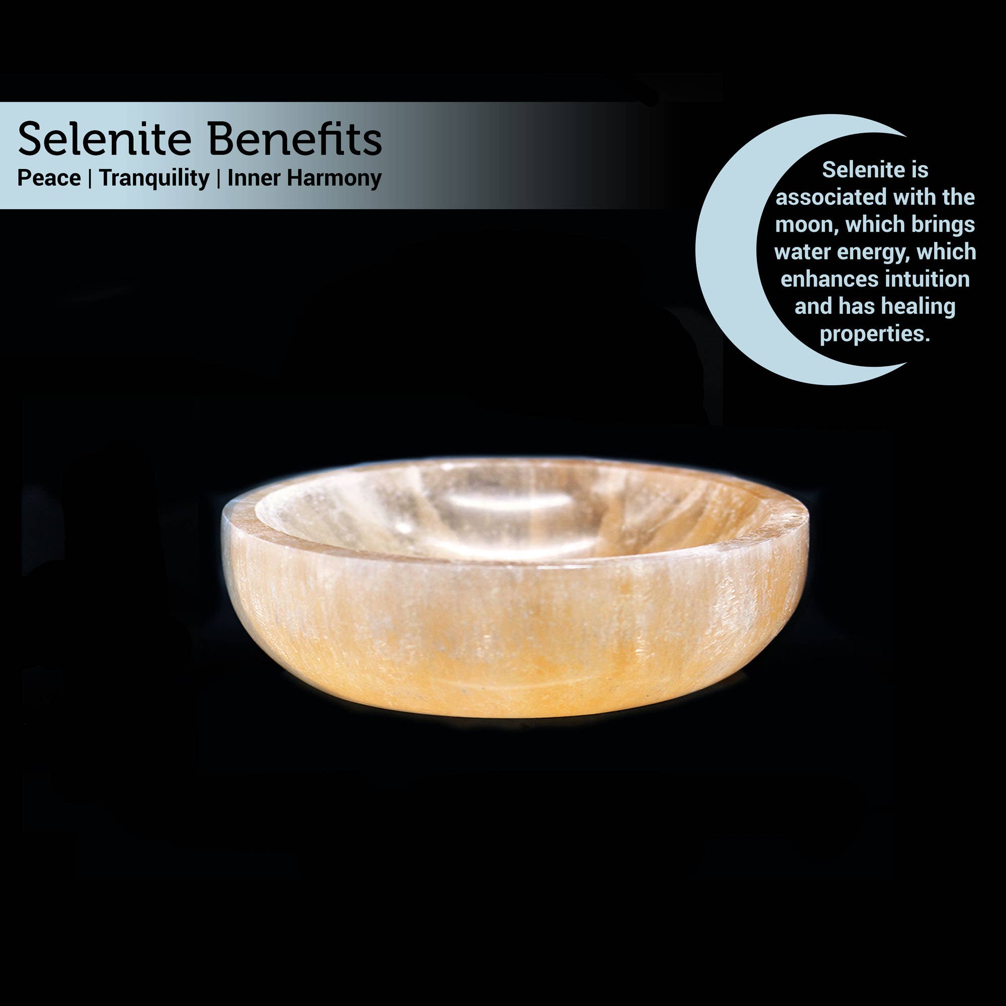 Orange Selenite Smudge Bowl