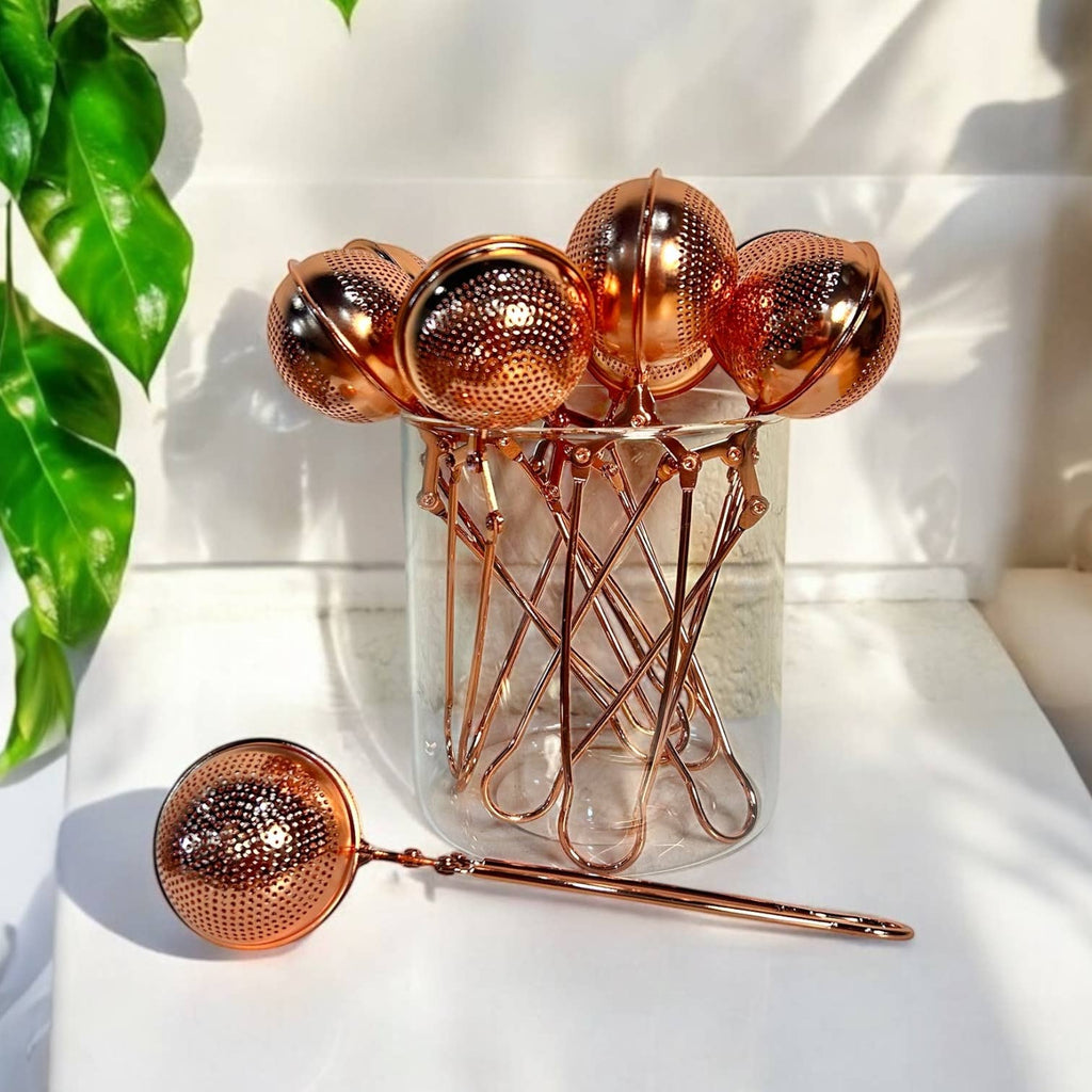 Rose Gold Stainless Steel Tea Strainer | Infuser |Bestseller