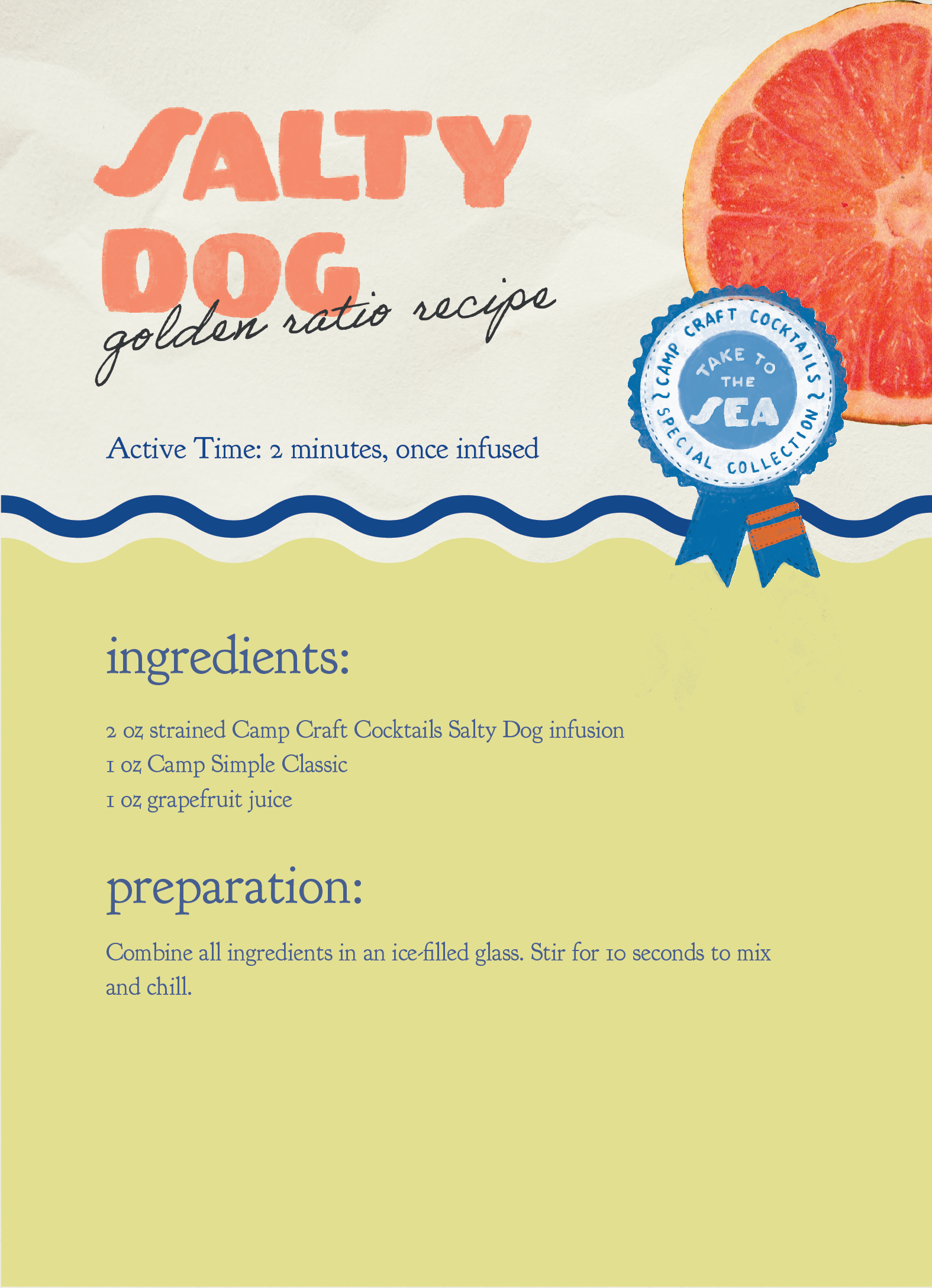Salty Dog Craft Cocktail