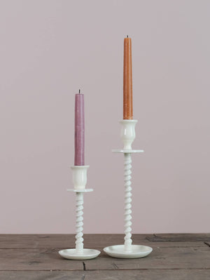 Corkscrew Taper Holder Off White Small