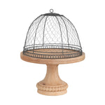 Mangowood Pedestal + Cloche