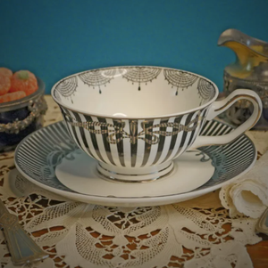 Elvira Silver Screen Teacup and Saucer