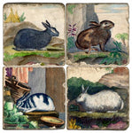 Rabbits Marble Coaster