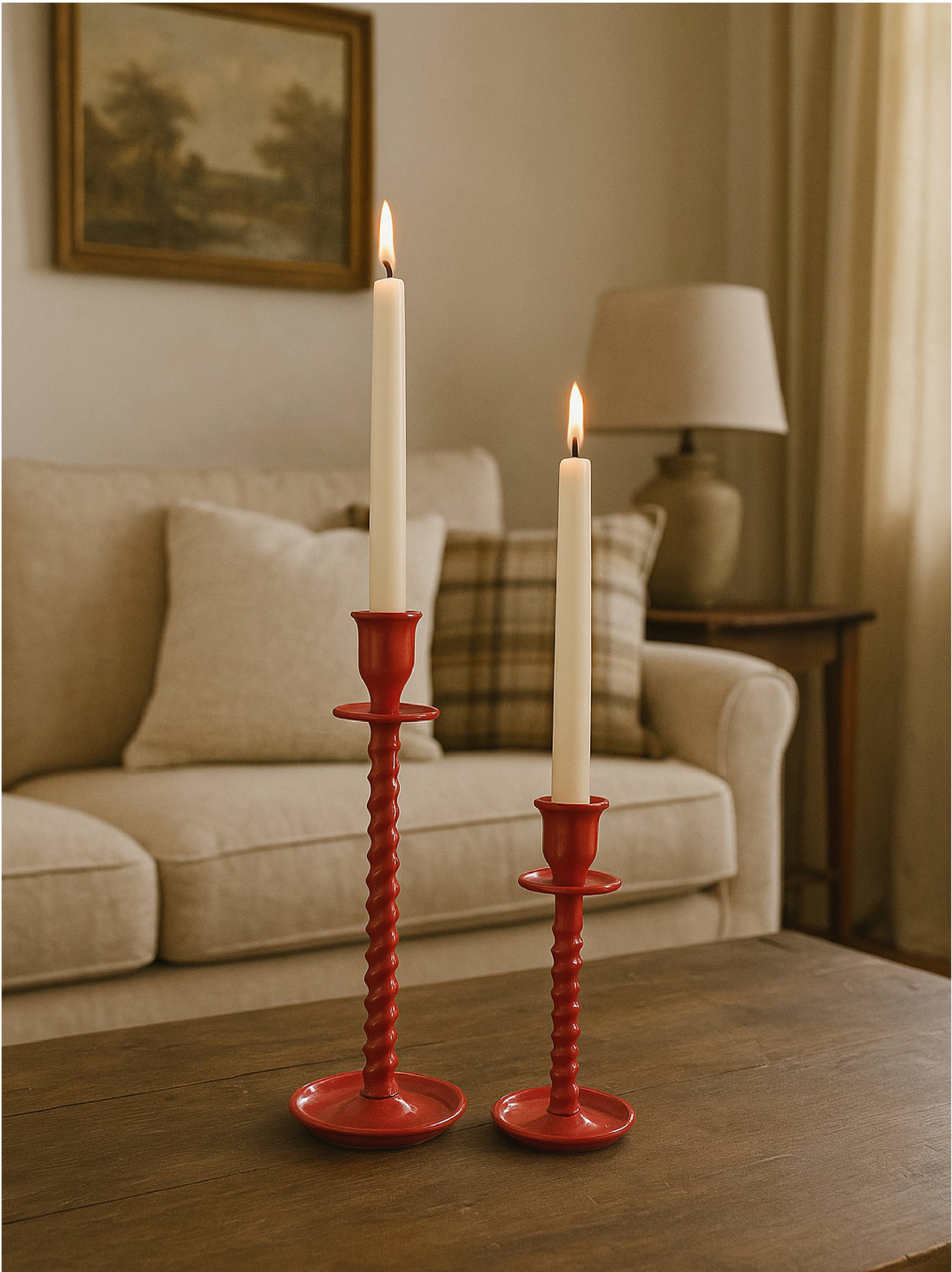 Corkscrew Taper Holder Red Large