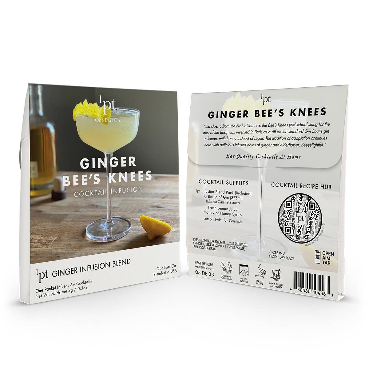 1pt Ginger Bee's Knees Cocktail Pack