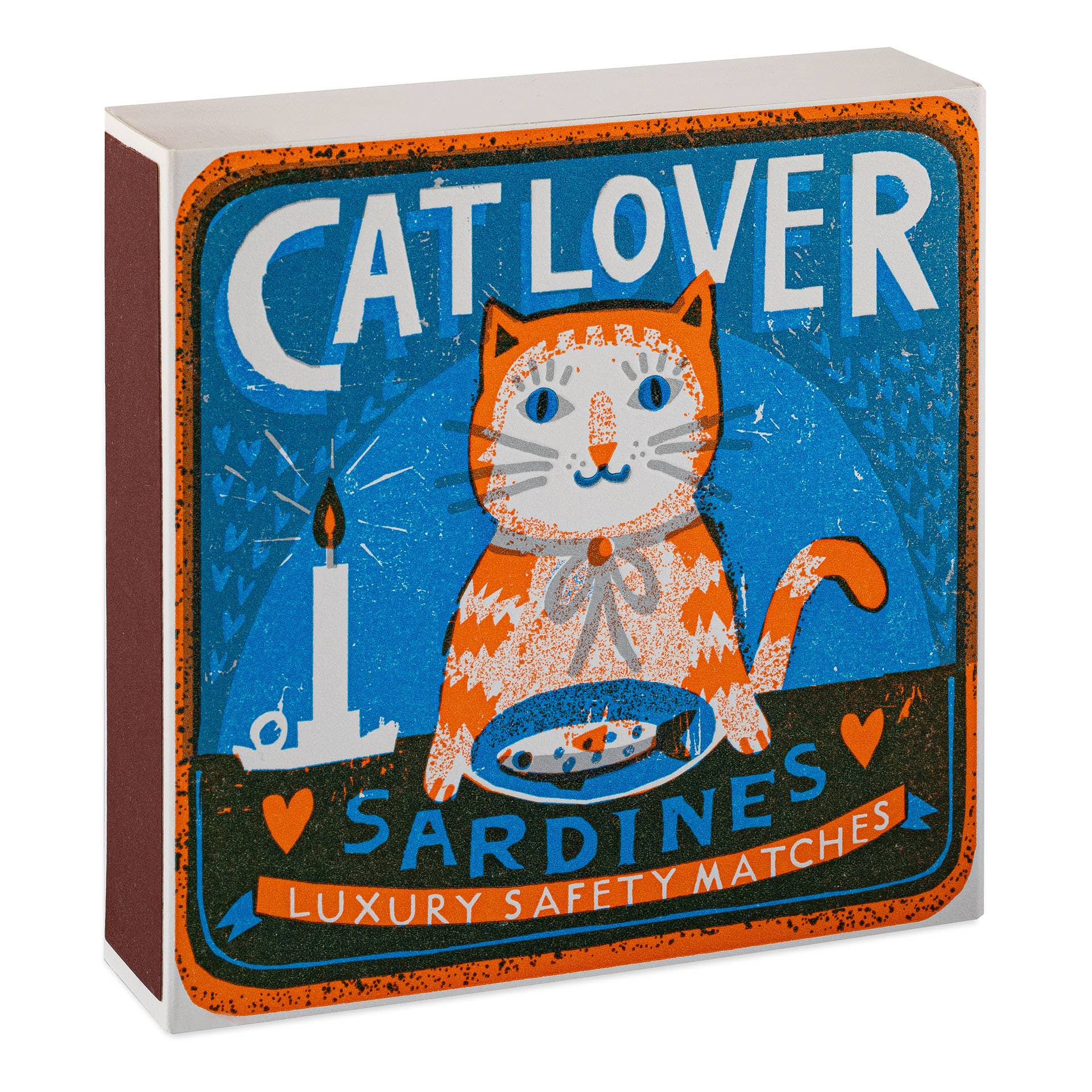 Cat Lover Sardines Square Matches