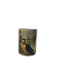 Glass Parrot Print Votive Holder, Large