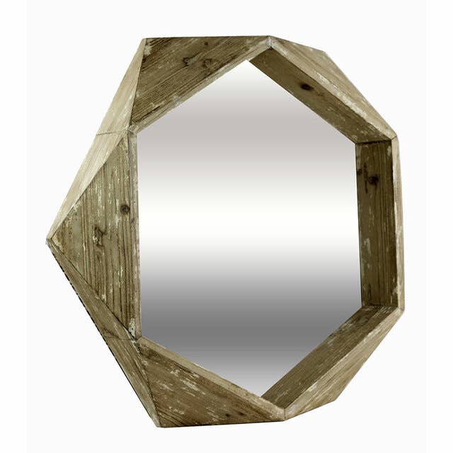 Wooden Quad Mirror