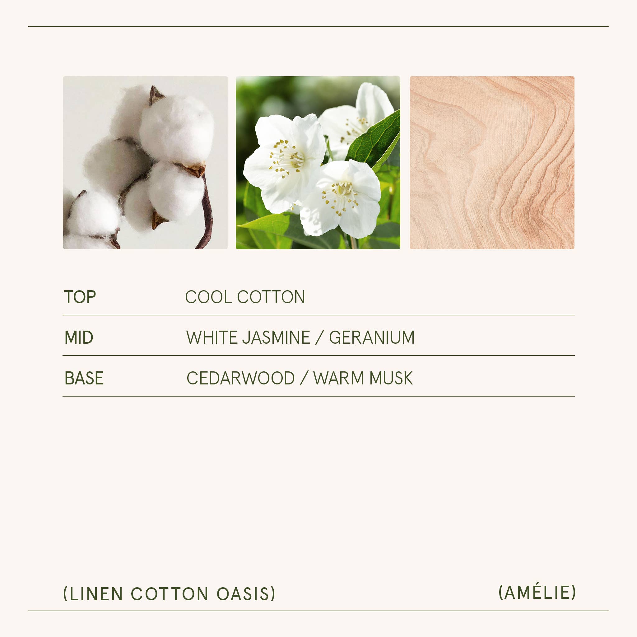 Linen Cotton Oasis Candle