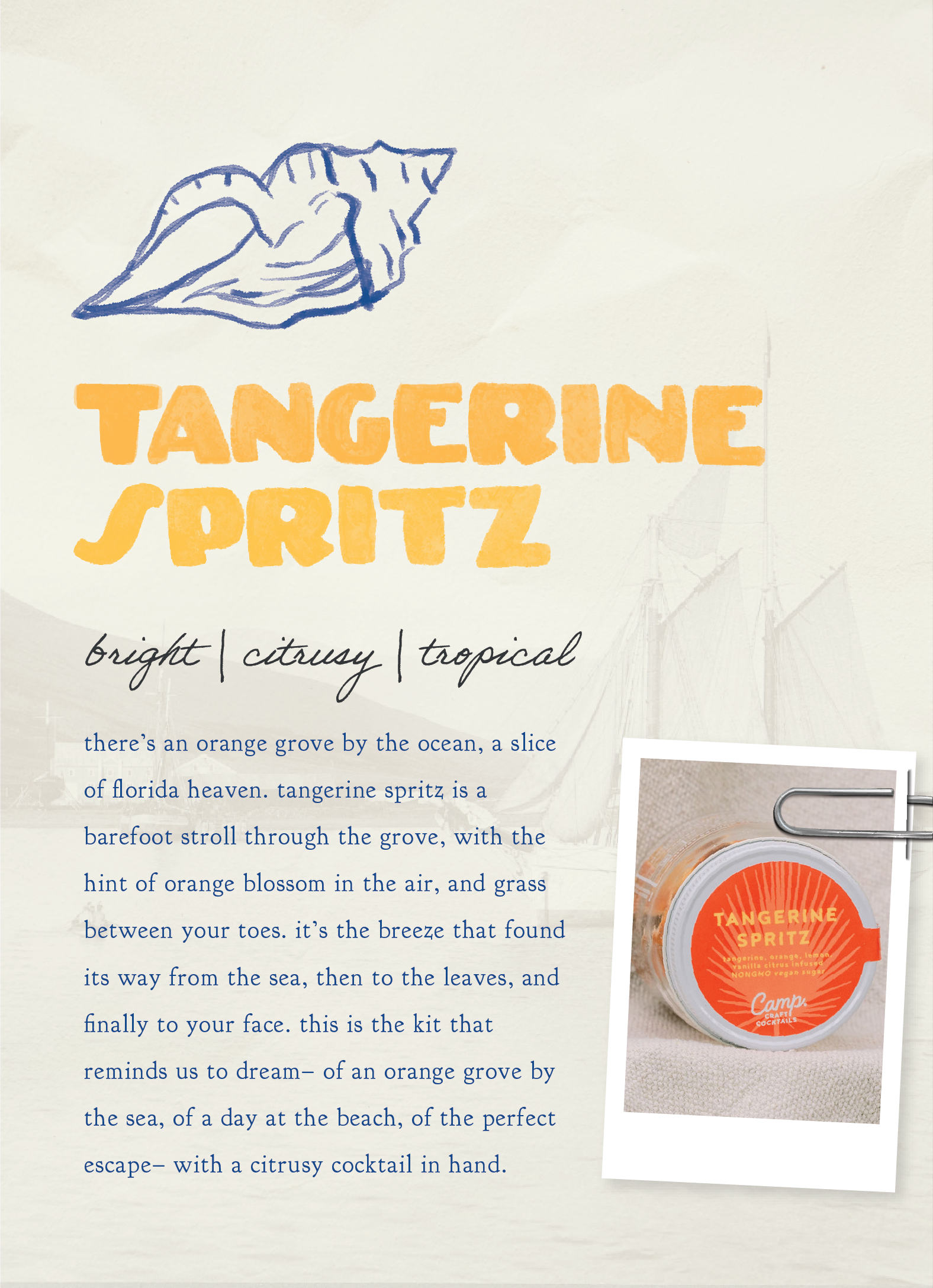 Tangerine Spritz Craft Cocktail