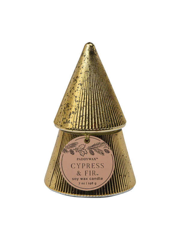 Cypress + Fir Gold Tree Candle